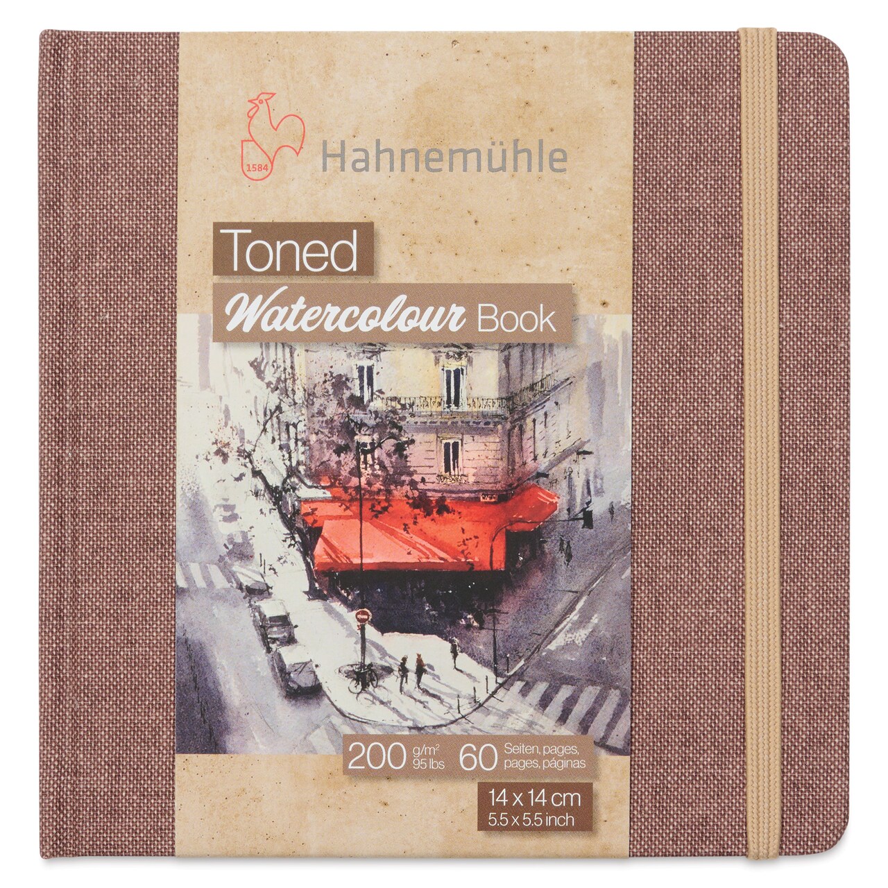 Hahnemühle Toned Watercolor Book - Beige, 5-1/2" x 5-1/2", 30 Sheets